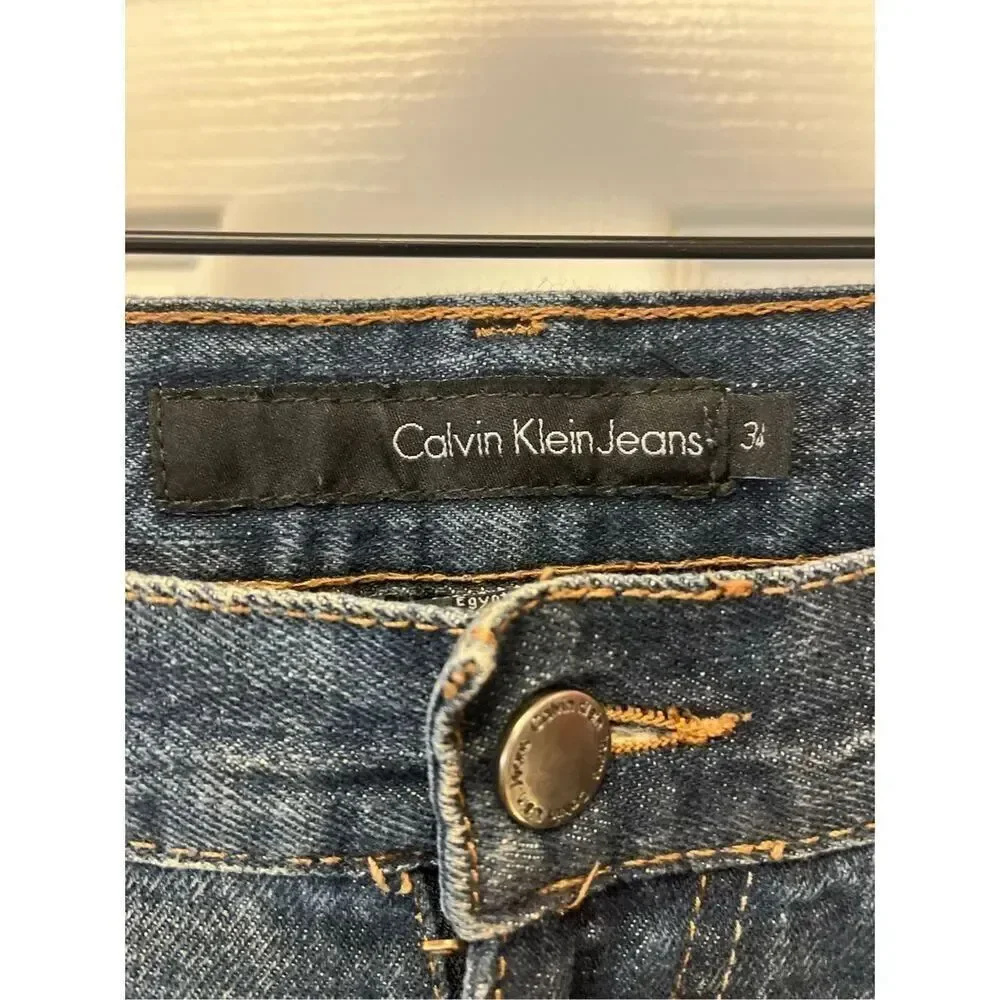 Calvin Klein Mens Relaxed Straight Fit Jeans sz 34